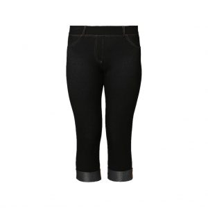 Black Womens capri - shorts- Polestar Garments