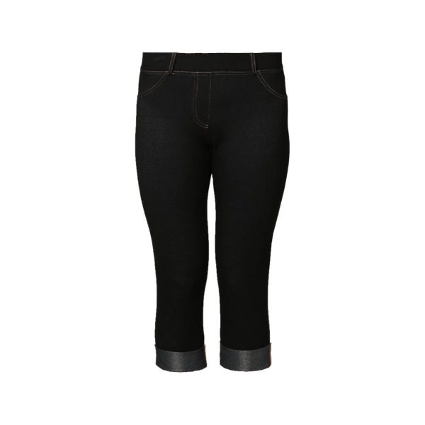Black Womens capri - shorts- Polestar Garments