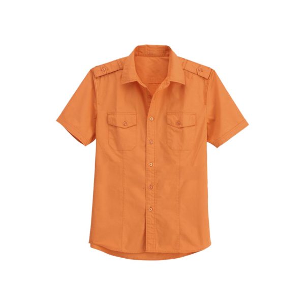 Mens Orange Casual Shirts - Polestar Garments