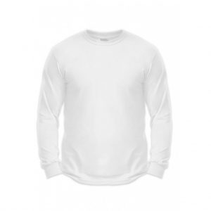 White Mens Long Sleeve T-Shirts - Polestar Garments