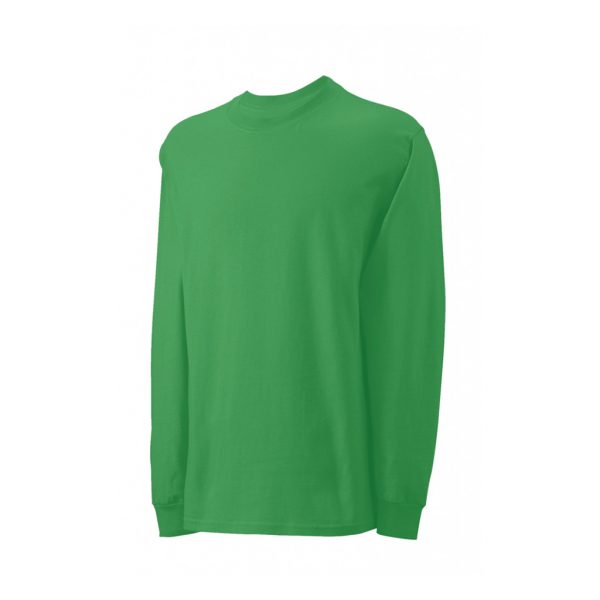 Green Mens Long Sleeve T-Shirts - Polestar Garments