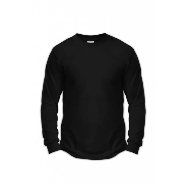 Black Mens Long Sleeve T-Shirts - Polestar Garments