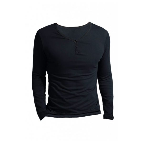 Black Mens Long Sleeve T-Shirts - Polestar Garments