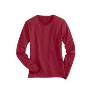 Red Mens Long Sleeve T-Shirts - Polestar Garments