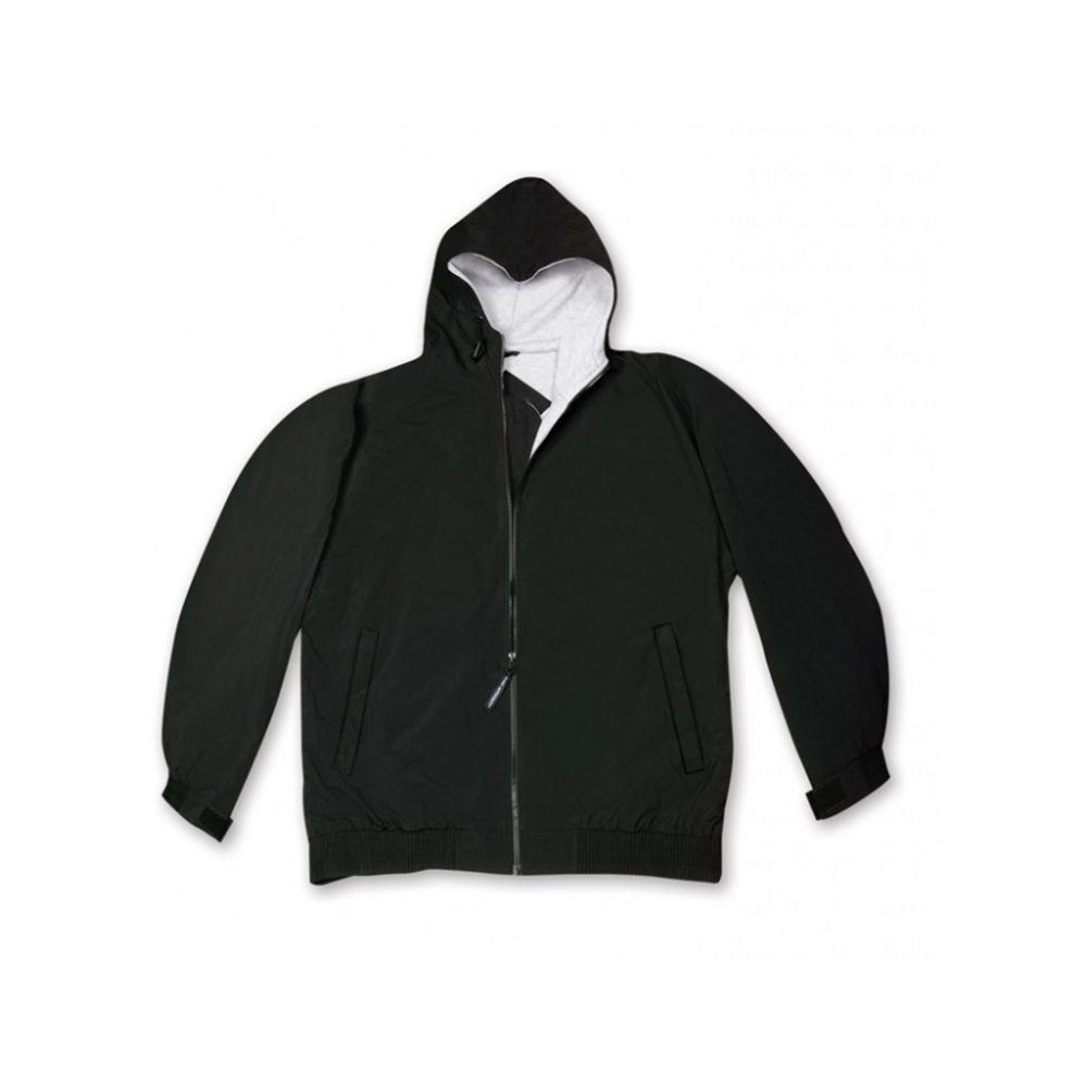 Black Mens Hooded Jacket PoleStar Garments