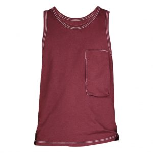 Maroon Mens Tank tops - Polestar Garments