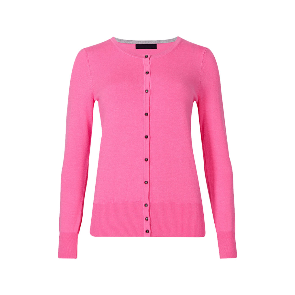 womens hot pink cardigans