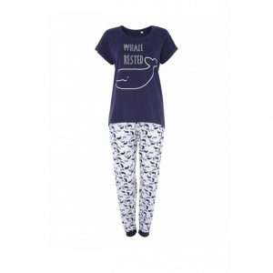 White and Blue Womens Pyjama - Polestar Garments