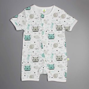 Astronaut Cat Shortsleeve Zipsuit-imababywear