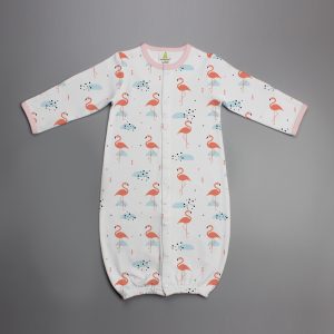 Caribbean Flamingo Convertible Sleepsuit-imababywear