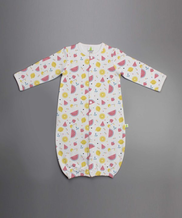 Citrus Melon Convertible Sleepsuit - imababywear