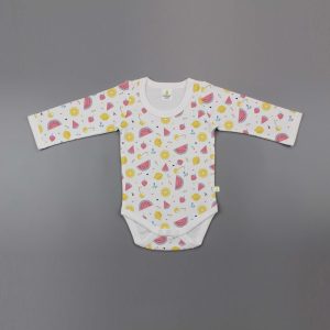 Citrus Melon Full Sleeve Bodysuit - imababywear