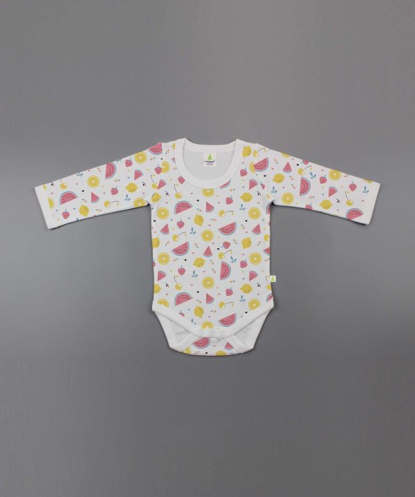 Citrus Melon Full Sleeve Bodysuit - imababywear