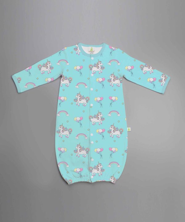 Unicorn Fantasy Convertible Sleepsuit-imababywear