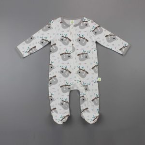 Cute Koalas Longsleeve Zipsuit with feet - imababywear