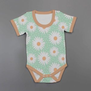 Daisy Valley Half Sleeve Bodysuit-imababywear