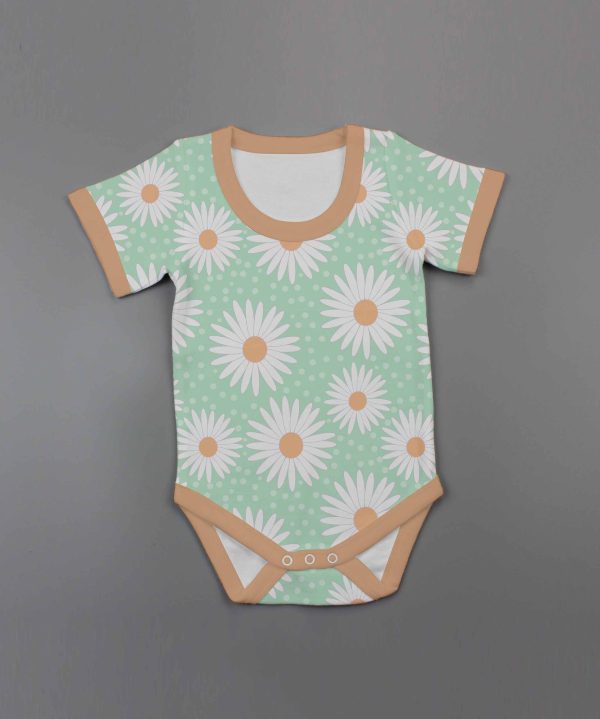 Daisy Valley Half Sleeve Bodysuit-imababywear