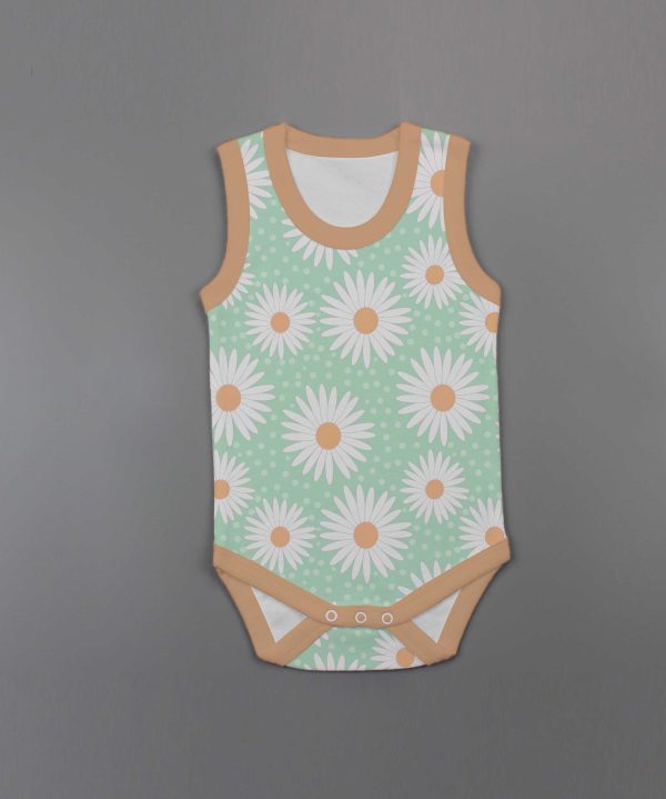 Daisy Valley Sleeveless Bodysuit-imababywear