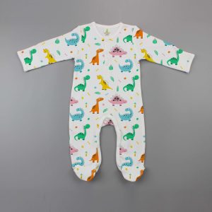 Dino Land Button Growsuit-imababywear