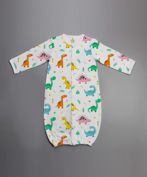 Dino Land Convertible Sleepsuit-imababywear