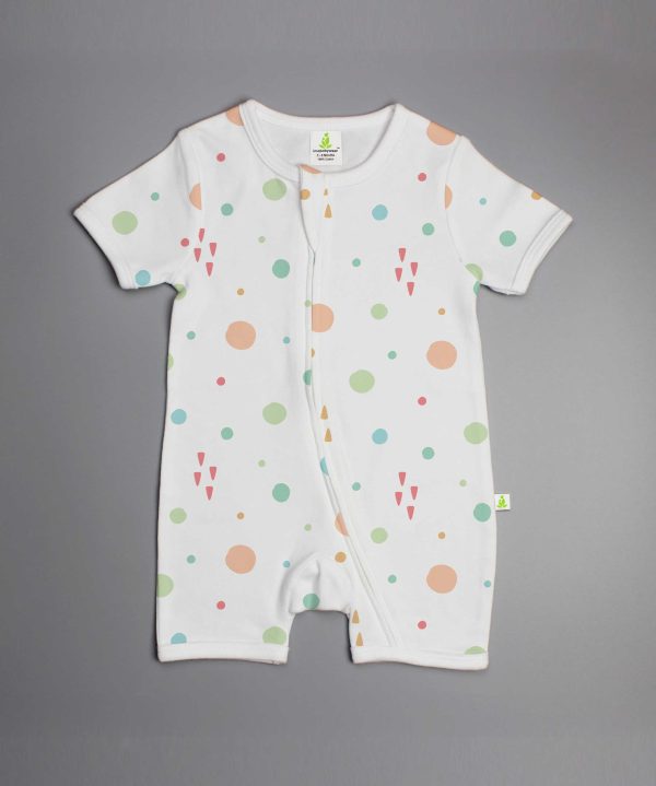 Dots and Doodles Shortsleeve Zipsuit-imababywear