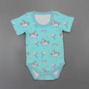 Unicorn Fantasy Half Sleeve Bodysuit-imababywear