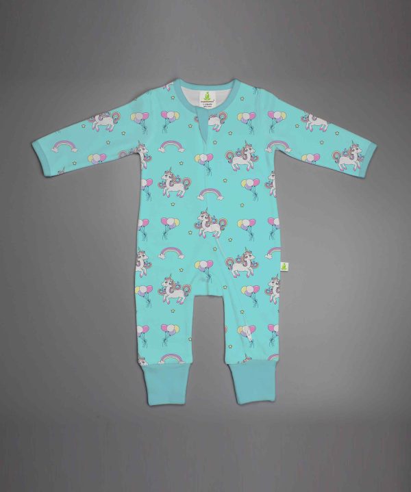 Fantasy Unicorn Long Sleeve Zipsuit-imababywear