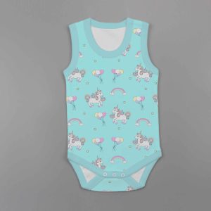 Unicorn Fantasy Sleeveless Bodysuit-imababywear