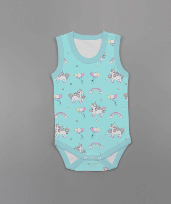 Unicorn Fantasy Sleeveless Bodysuit-imababywear