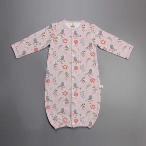 Floral Garden Long Sleeve Zipsuit With Feet - imababywear