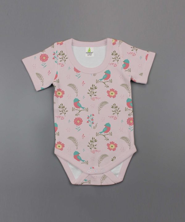 Floral Garden Half Sleeve Bodysuit - imababywear