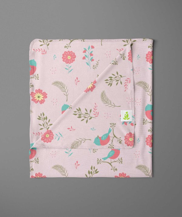 Floral Garden Receiving Blanket - imababywear