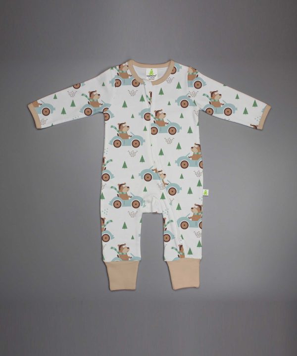 Forest Drive Long Sleeve Zipsuit - imababywear