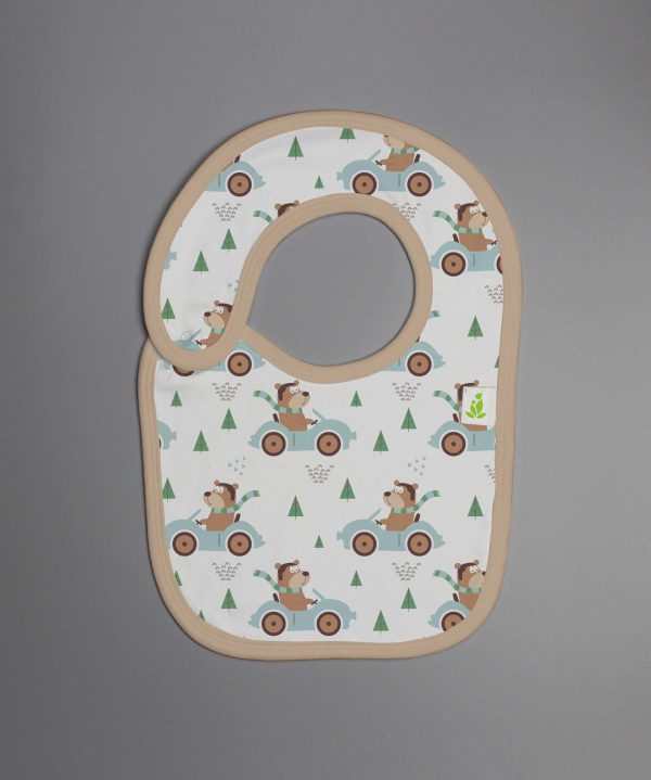 Forest Drive Reversible Bib - imababywear