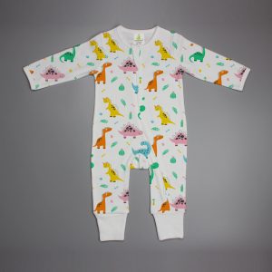 Dino Land Long Sleeve Zipsuit-imababywear