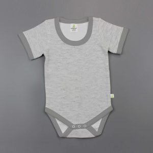 Granite Stripes Half Sleeve Bodysuit - imababywear