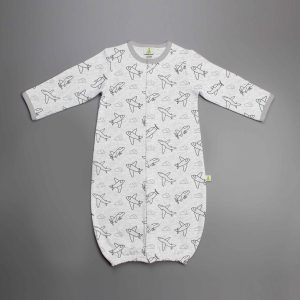 Happy Flight Convertible Sleepsuit-imababywear