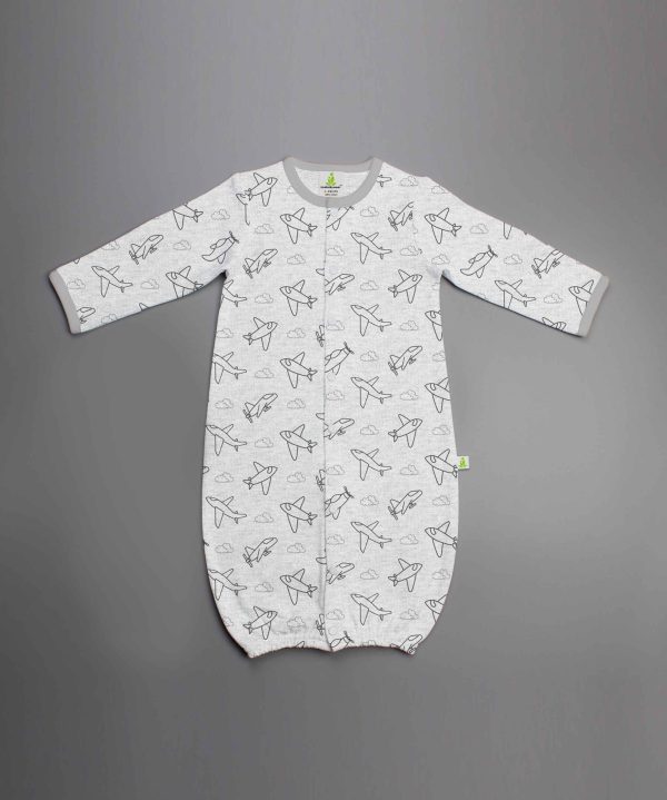 Happy Flight Convertible Sleepsuit-imababywear