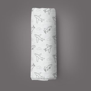 Happy Flight Muslin Wrap-imababywear