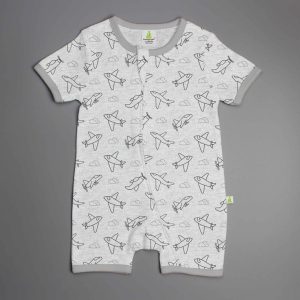 Happy Flight Shortsleeve Zipsuit-imababywear