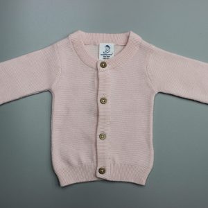 Pink Knitted Cardigan-imababywear