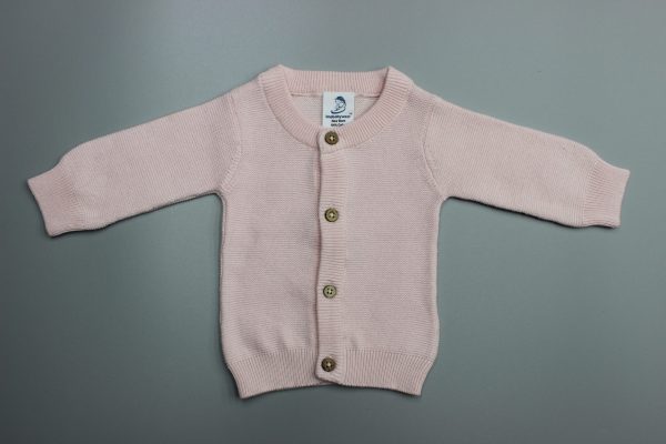 Pink Knitted Cardigan-imababywear