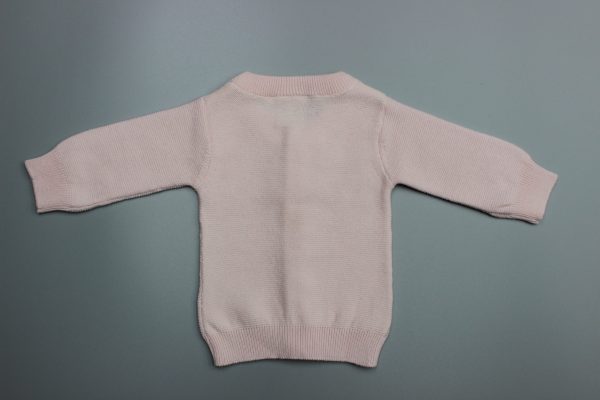 Pink Knitted Cardigan-imababywear