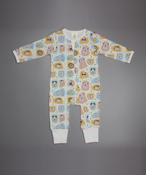 Jungle book Long sleeve Zipsuit-imababywear