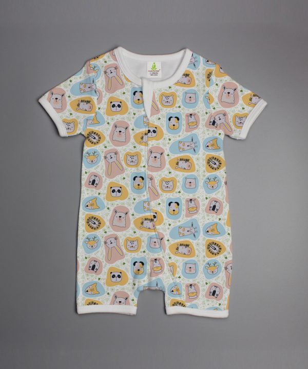 Jungle book short sleeve zipsuit-imababywear