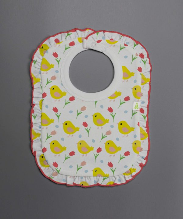 Little Birdies Frill Bib-imababywear