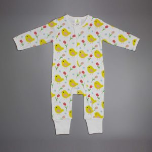 Little Birdies Long sleeve Zipsuit-imababywear