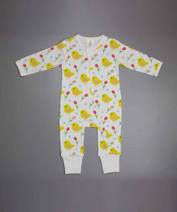 Little Birdies Long sleeve Zipsuit-imababywear