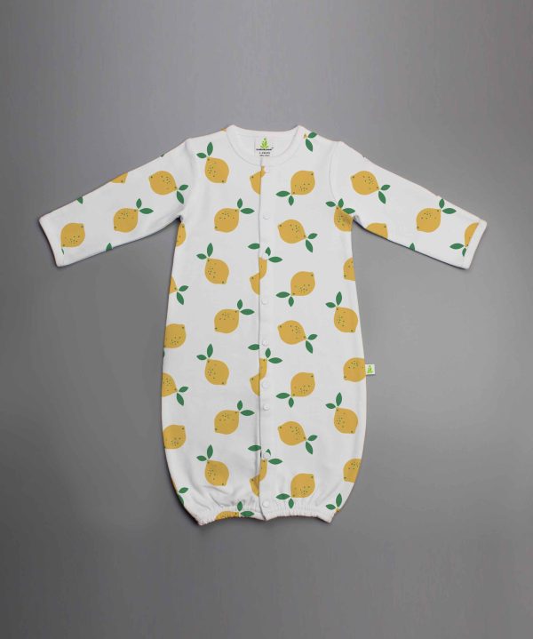 Little Lemons Convertible Sleepsuit-imababywear