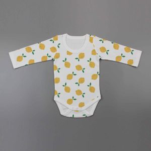 Little Lemons Full Sleeve Bodysuit-imababywear